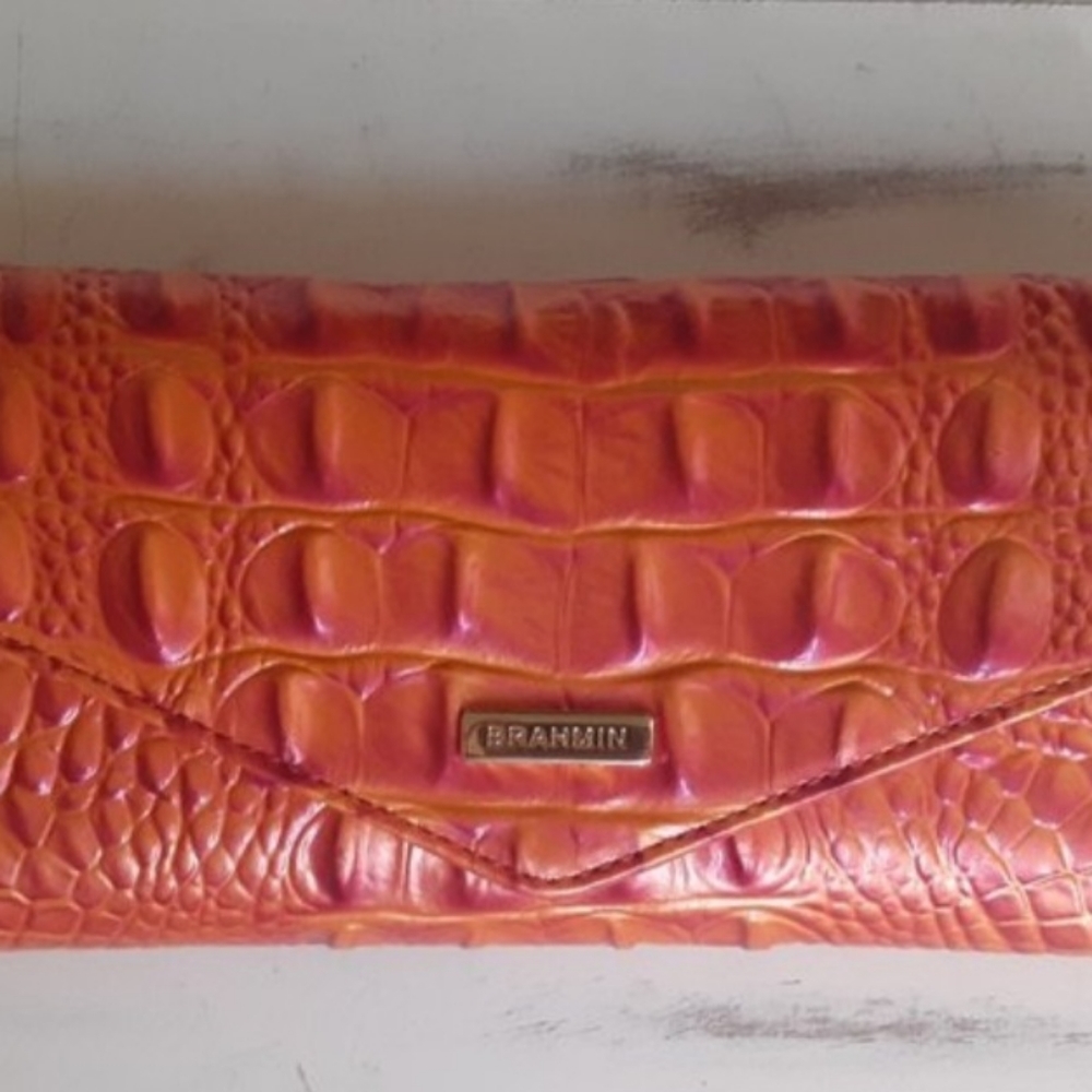 Brahmin Veronica Wallet in Dusty Orange, NWT